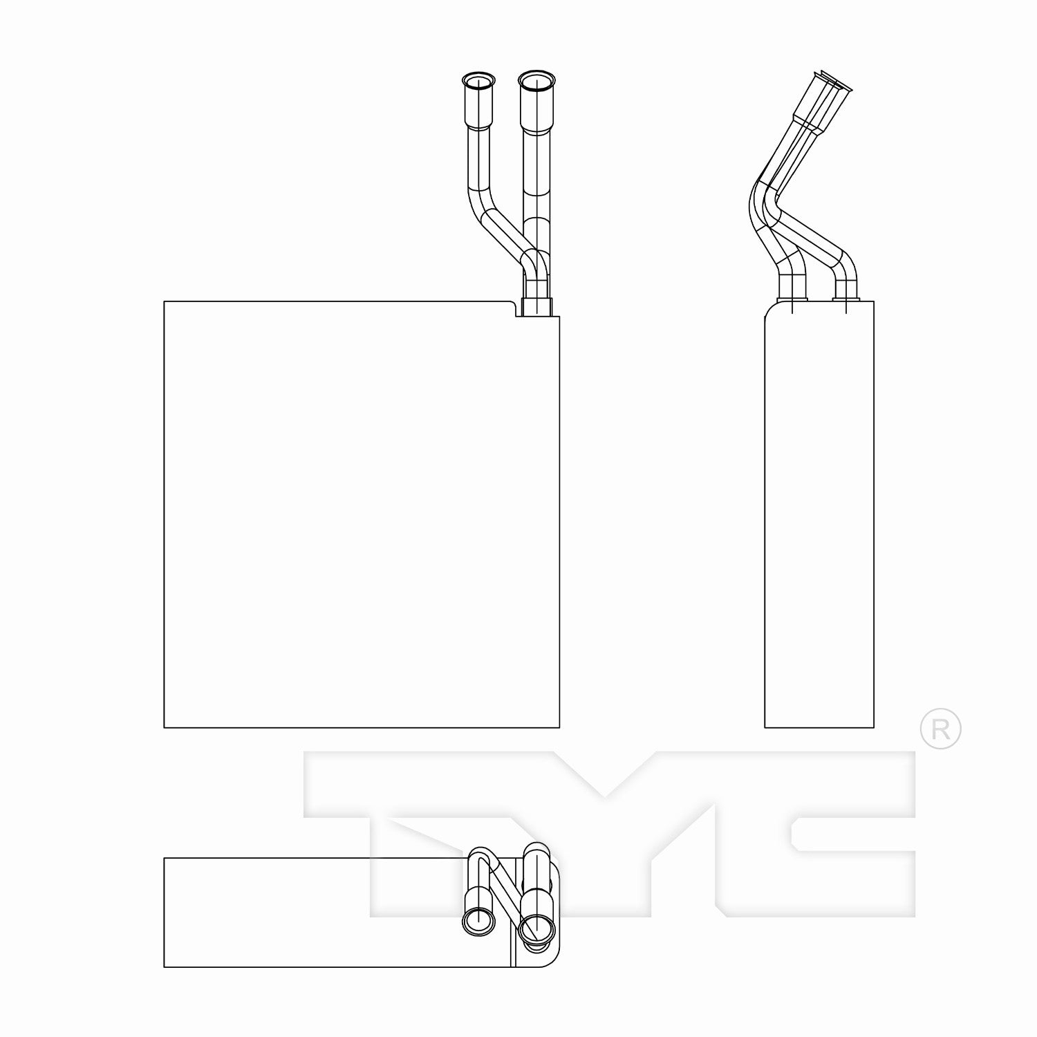 tyc a/c evaporator core  frsport 97223