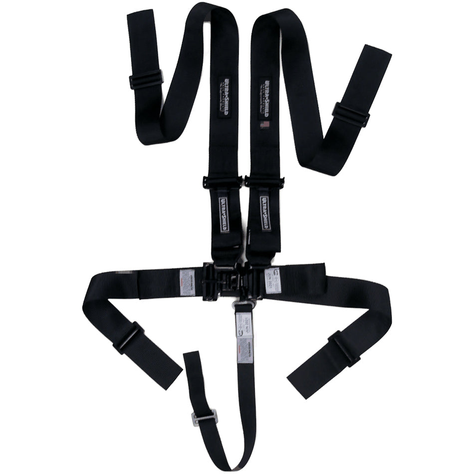 Ultra Shield Harness 5pt Black Indiv Shoulder 3in Pull-Down ULTHB22001