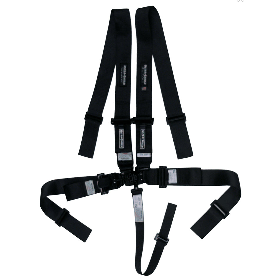 Ultra Shield Harness 5pt Black Indiv Shoulder Pull-Down ULTHB22031