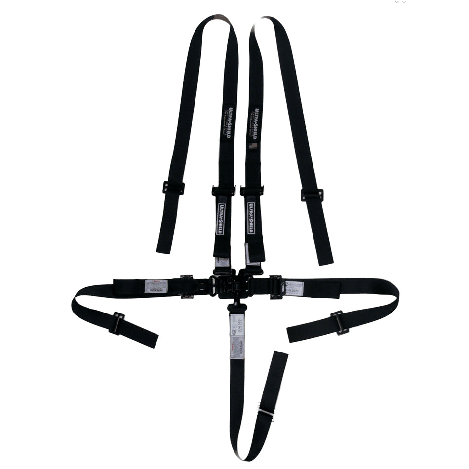 Ultra Shield Harness 5pt Black Indiv Shoulder 2in Pull-Down ULTHB23031