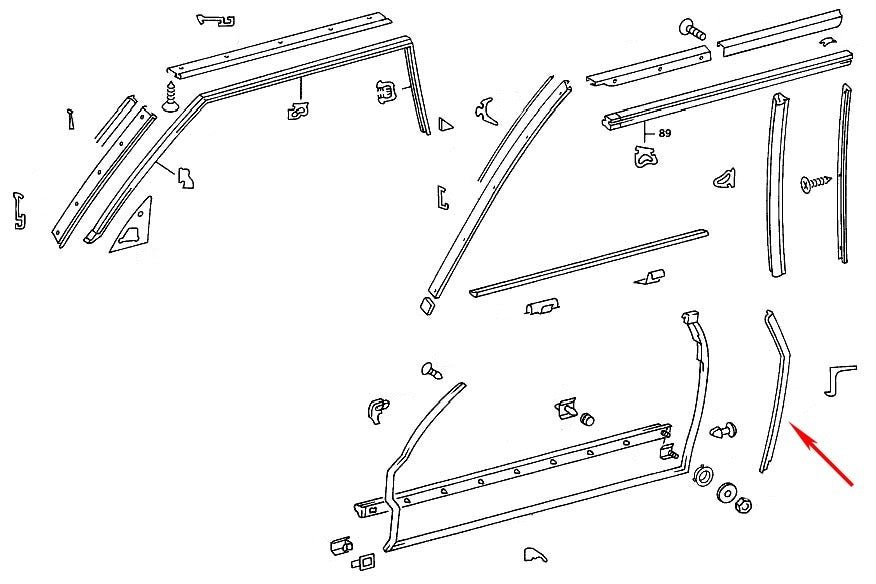 uro door seal  frsport 1077270131