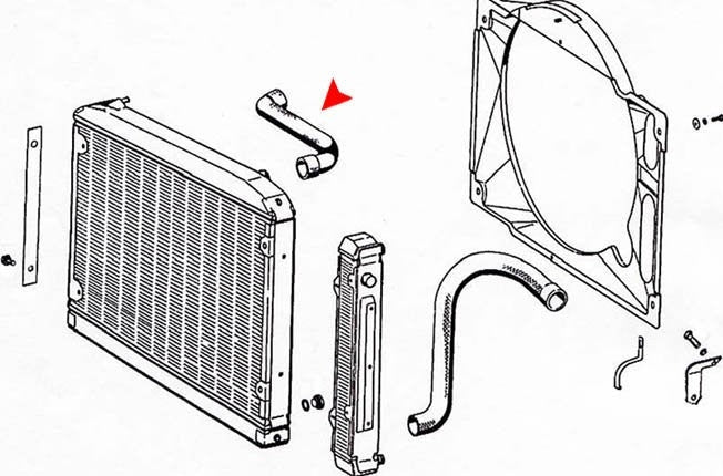 uro radiator coolant hose  frsport 1135010482