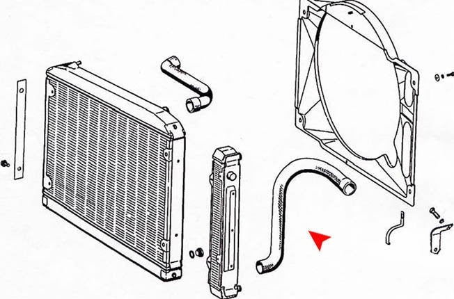 uro radiator coolant hose  frsport 1135011082