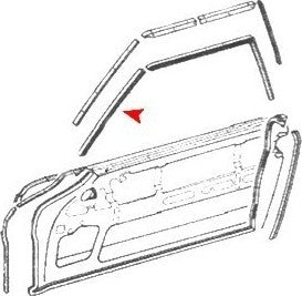 uro door pillar post seal  frsport 1137251766