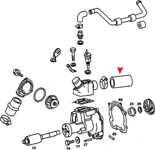 uro radiator coolant hose  frsport 1162034082