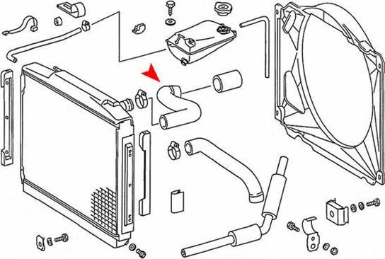 uro radiator coolant hose  frsport 1165012582