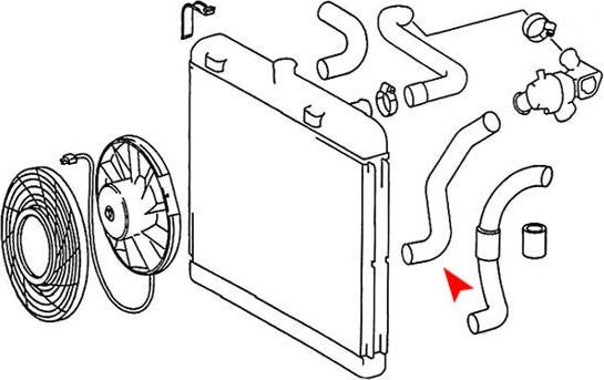 uro radiator coolant hose  frsport 1235011882