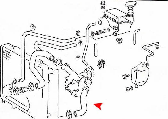 uro radiator coolant hose  frsport 1245012482