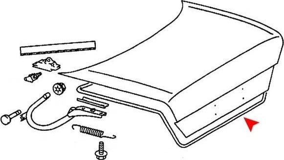 uro trunk lid seal  frsport 1247500098