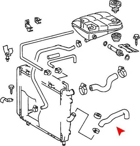 uro radiator coolant hose  frsport 1265014682