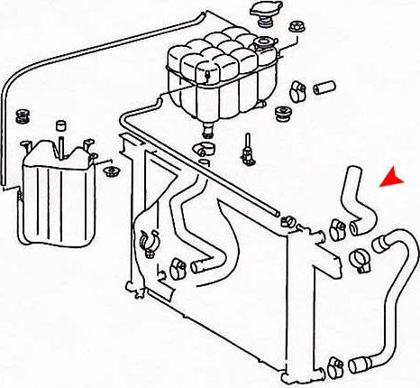 uro radiator coolant hose  frsport 1295010182