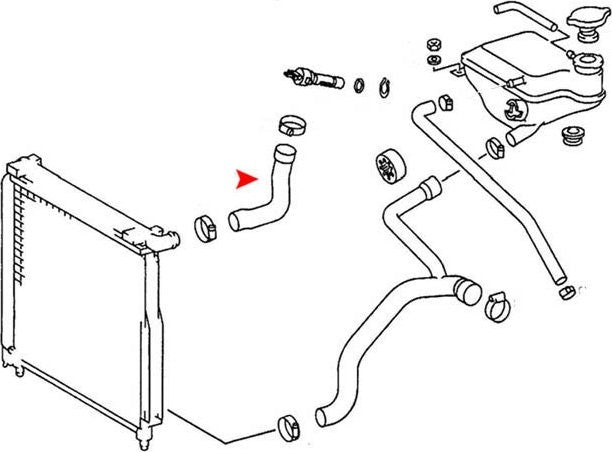 uro radiator coolant hose  frsport 2015014582