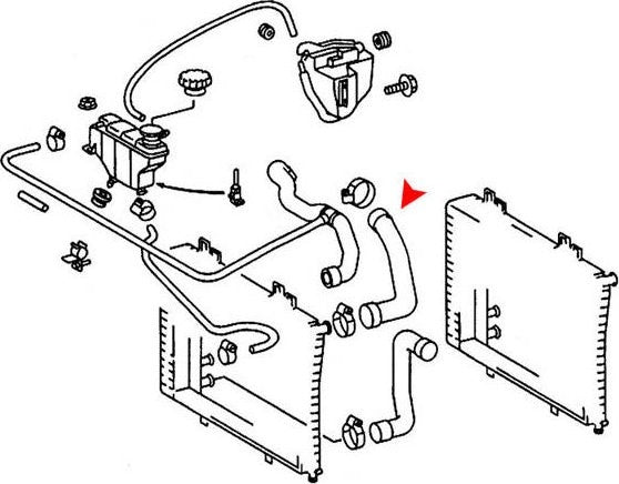 uro radiator coolant hose  frsport 2025011282