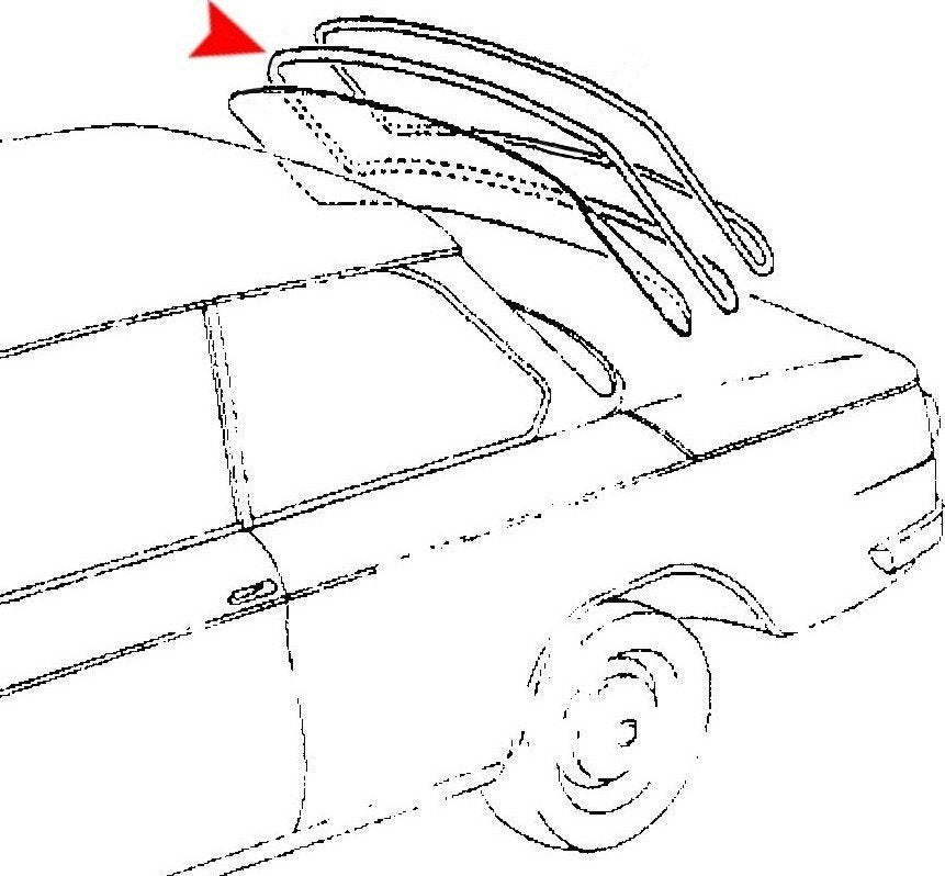 uro back glass seal  frsport 51317440154