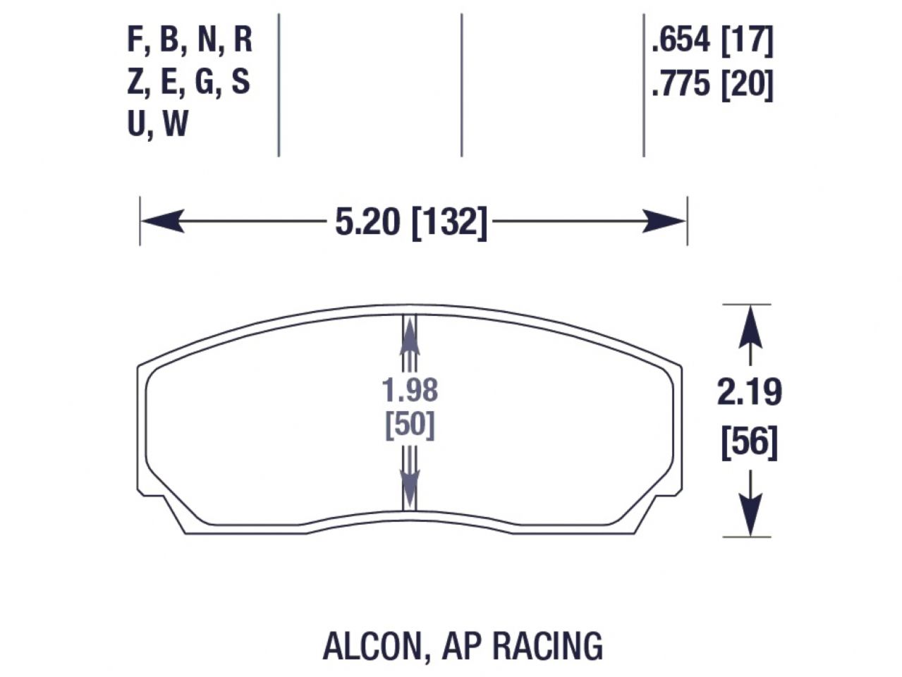 Hawk Brake Pads HB110R.654 Item Image