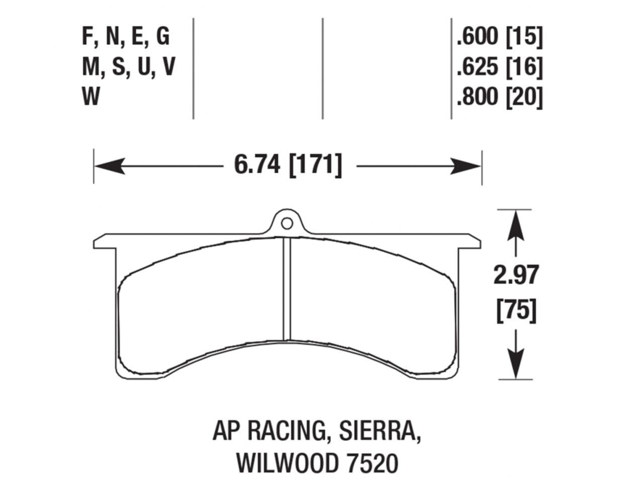 Hawk Brake Pads HB102Q.800 Item Image