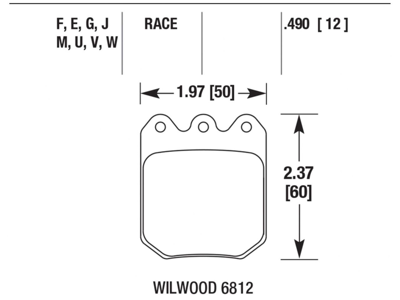 Hawk Brake Pads HB622U.490 Item Image