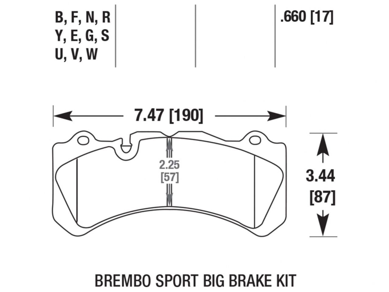 Hawk Brake Pads HB581Q.660 Item Image