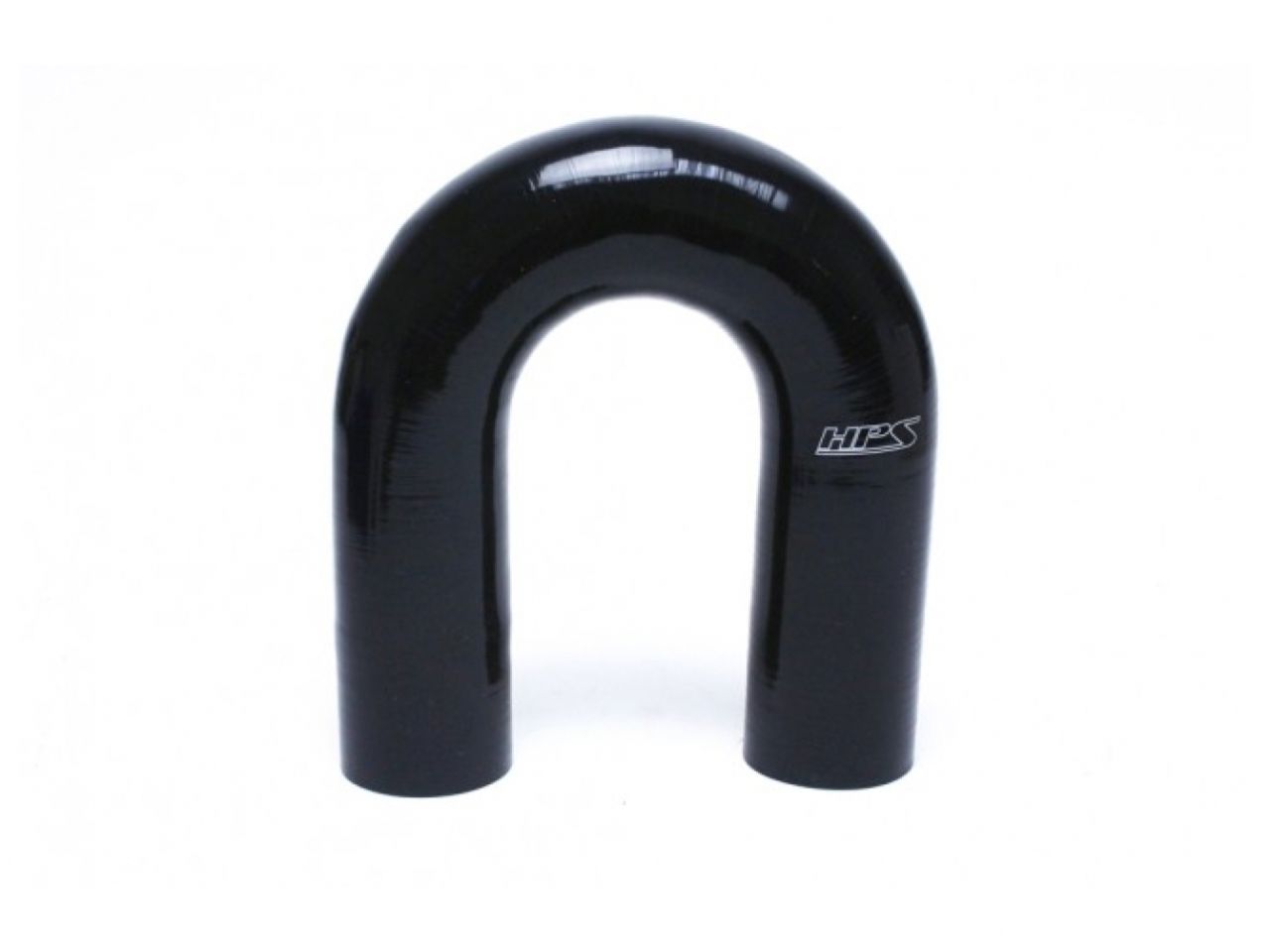 HPS 2" ID, Silicone 180 Degree U Bend Elbow Coupler Hose, High Temp 4-ply Reinforced, Black, 51mm ID