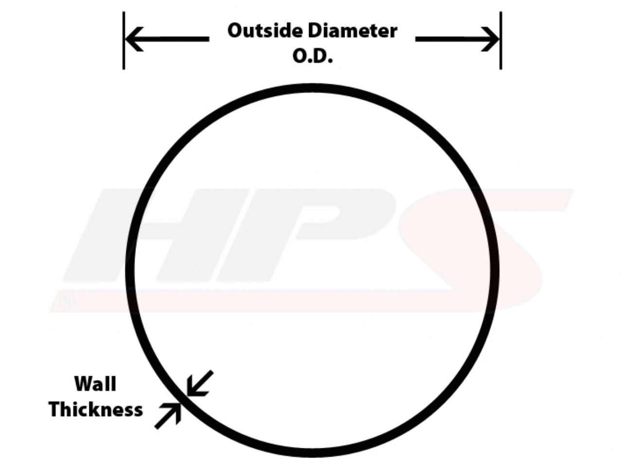 HPS 3-1/4" OD, 6061 Aluminum Straight Pipe Tubing , 16 Gauge