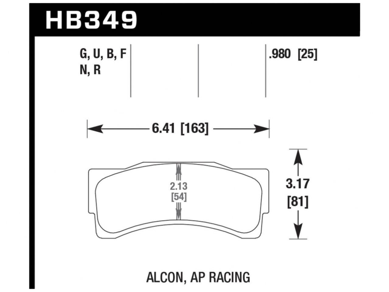 Hawk HPS 5.0 Street Disc Brake Pad HB349B.980