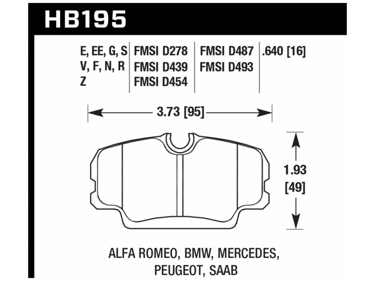 Hawk 87-91 BMW 325i DTC-70 Front Race Brake Pads