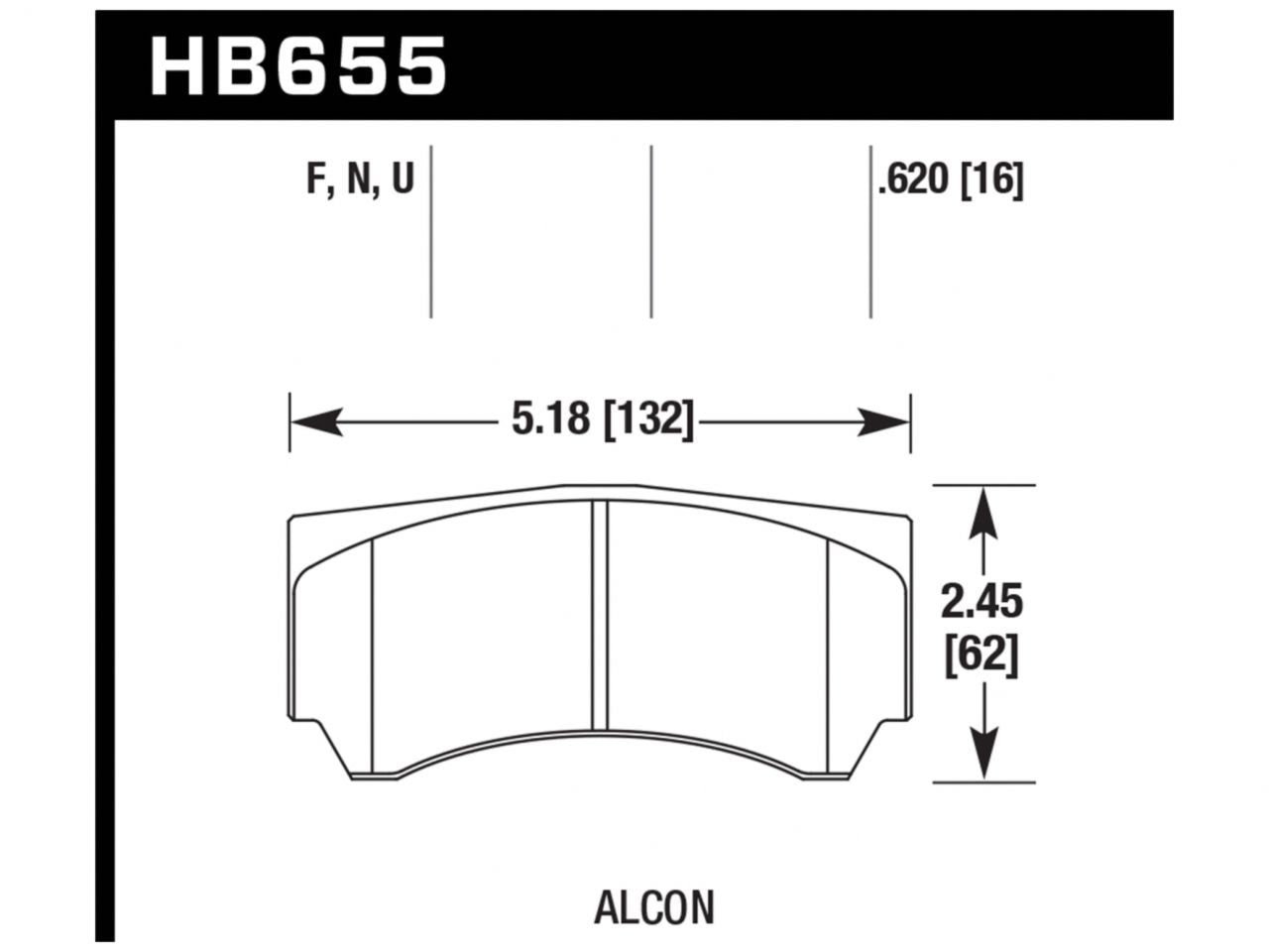 Hawk Alcon HPS 5.0 Street Brake Pads