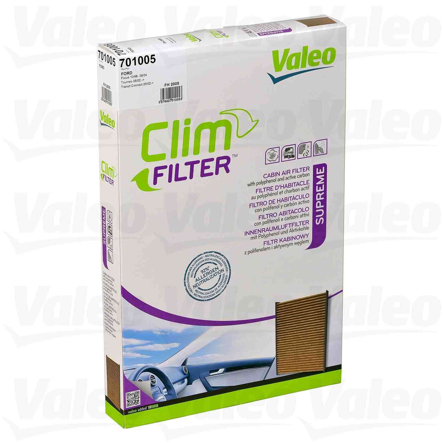 Valeo Cabin Air Filter  top view frsport 701005