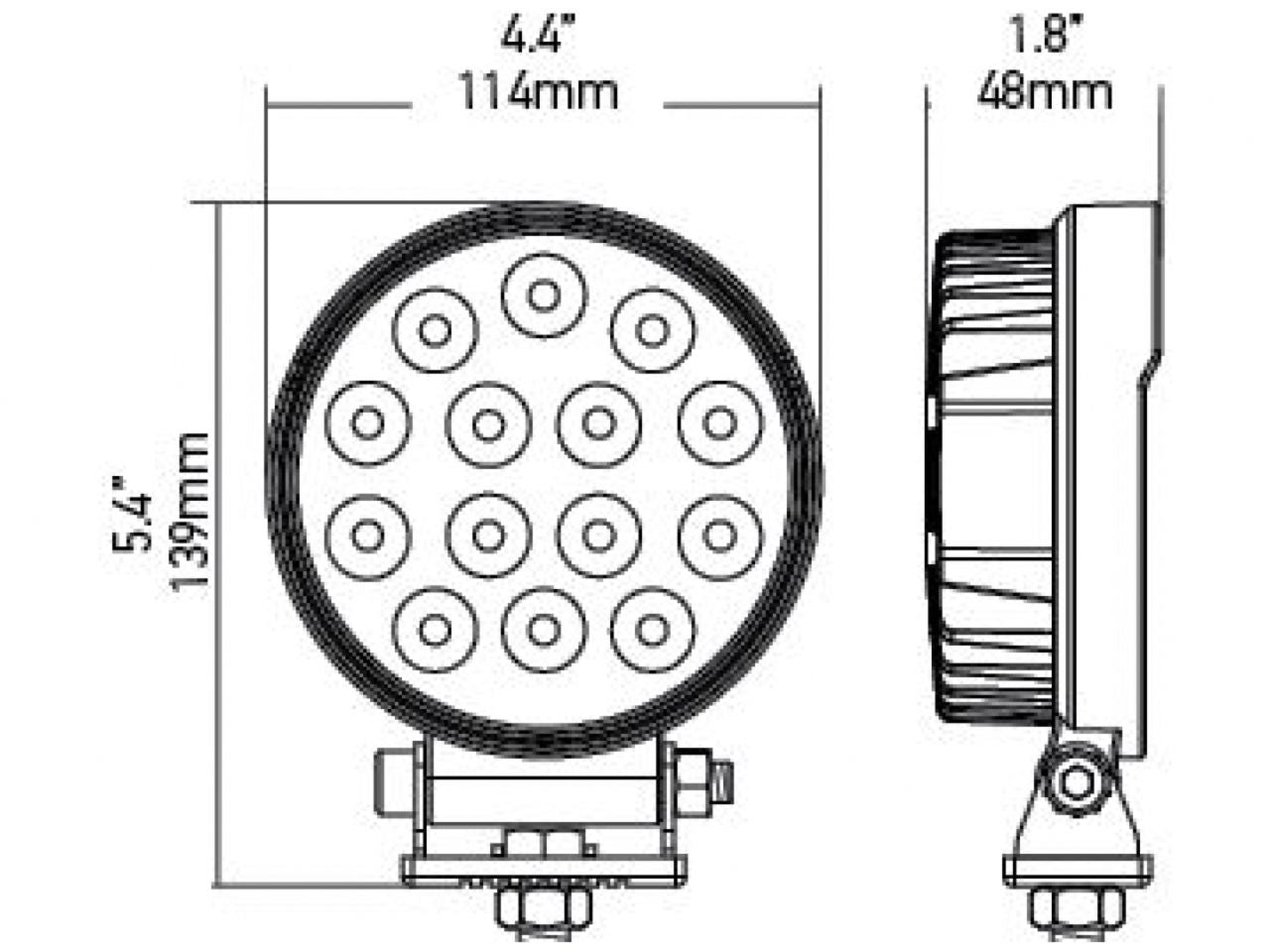 Hella Value Fit 5 RD LED 2.0 Work Light