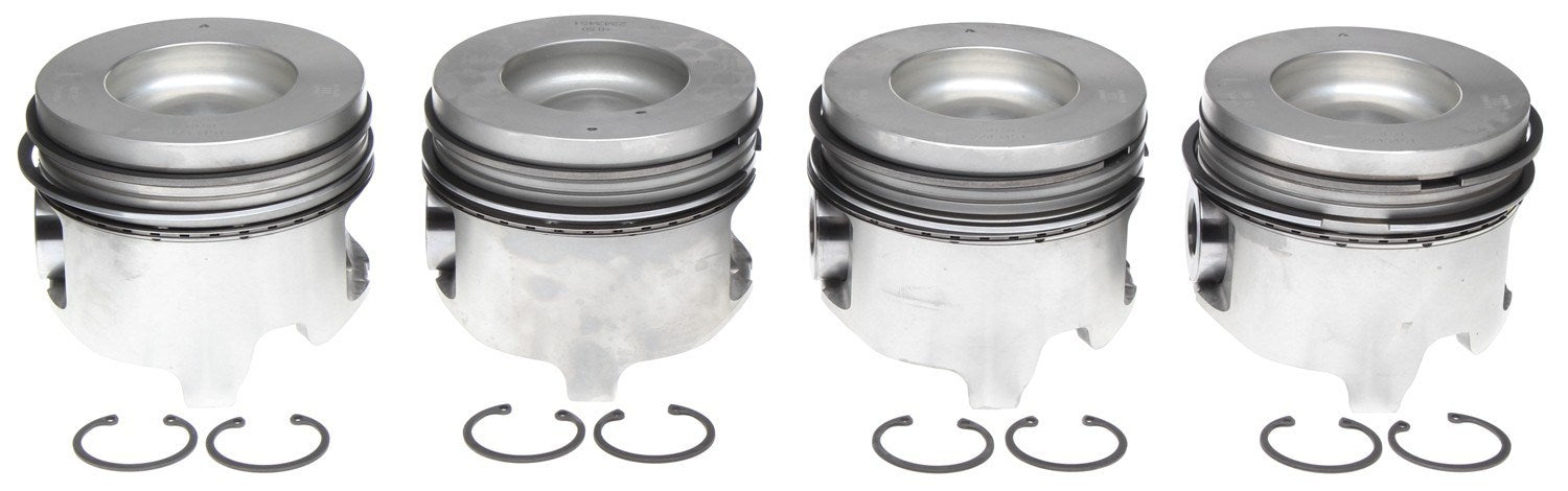 Mahle OE GM 6.6L Duramax L w/ PCR - .020 DSL Piston With Rings Set (Set of 4) 2243451WR020