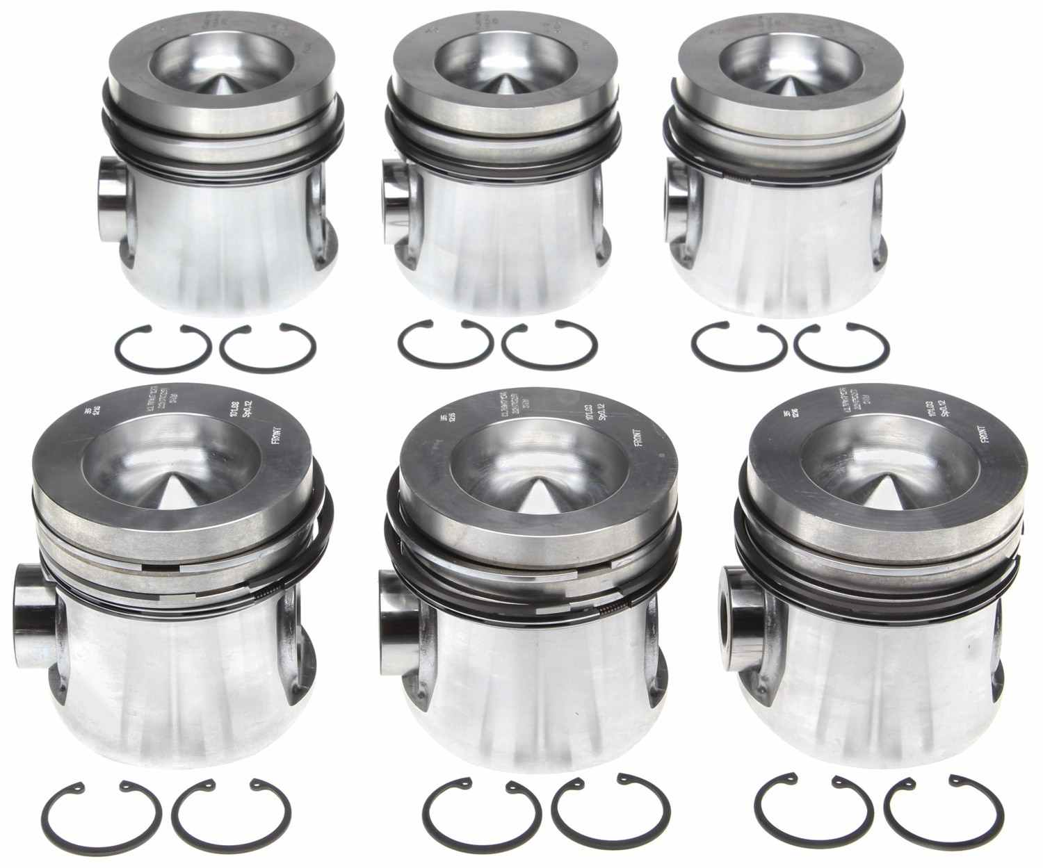 Mahle OE Cummins B 5.9L L6 STD w/ PCR Eng Set Piston With Rings Set (Set of 6) 2243523WR