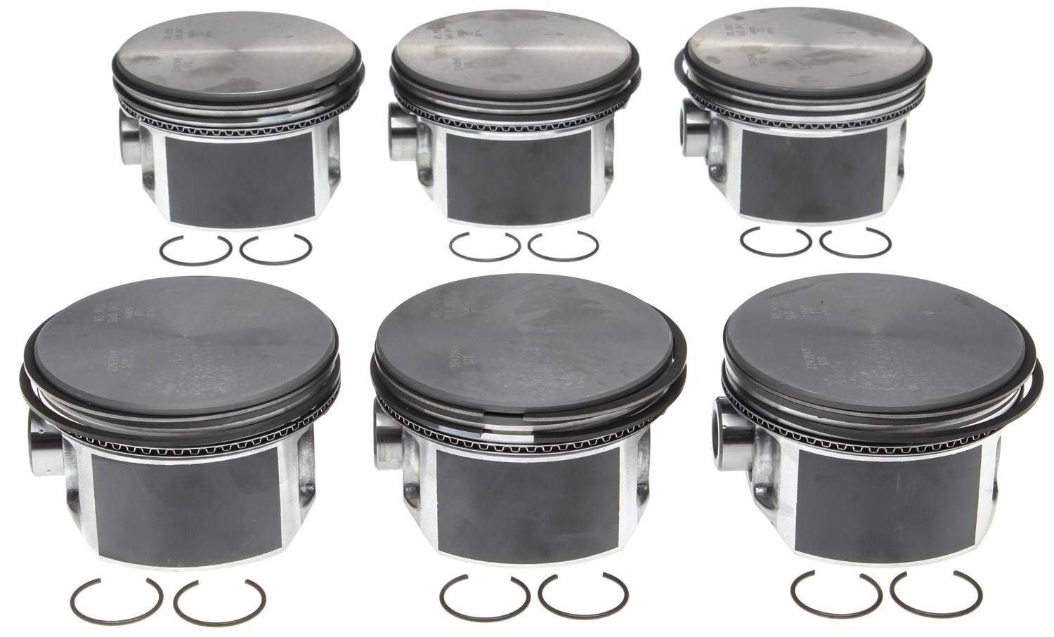 Mahle OE DCX 2.7L DOHC V6 STD w/ PCR Piston With Rings Set (Set of 6) 2243549WR