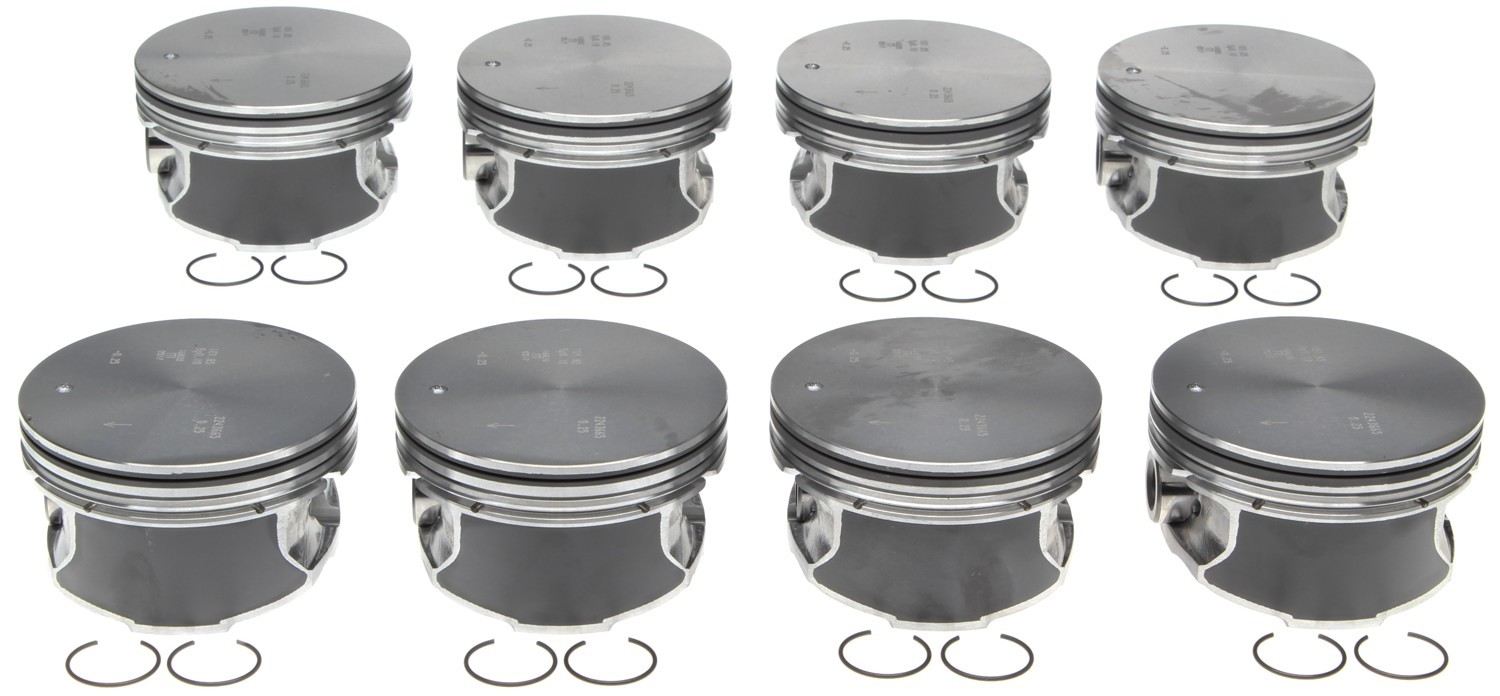 Mahle OE 06-09 6.0L Floating Pin GM TRUCKS Vin H 0.25MM Reduced Comp Piston Set (Set of 8) 2243665025MM