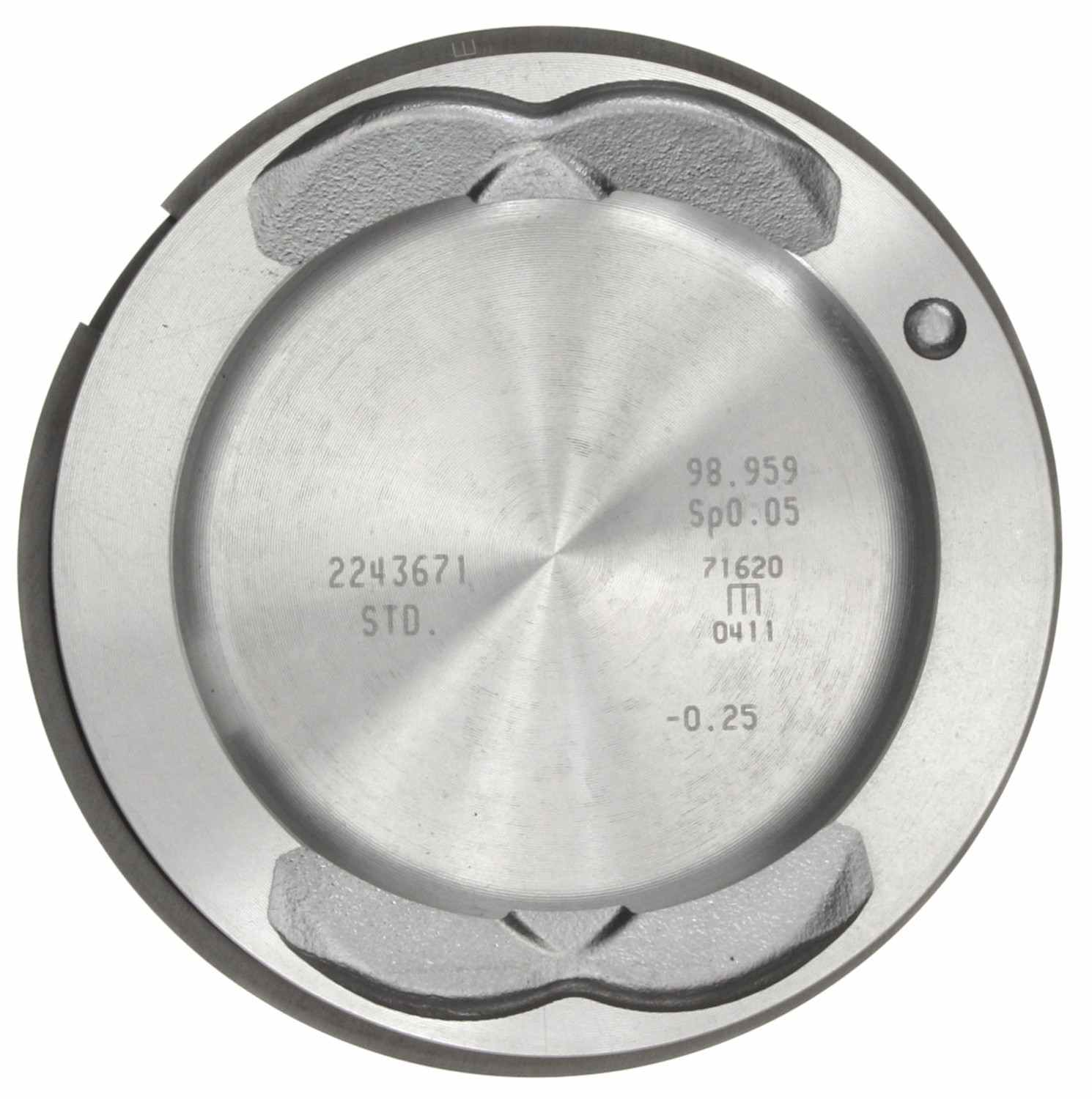 Mahle OE GM 3.5L / 3.9L 06-11 Piston With Rings Set (Set of 6) 2243671WR