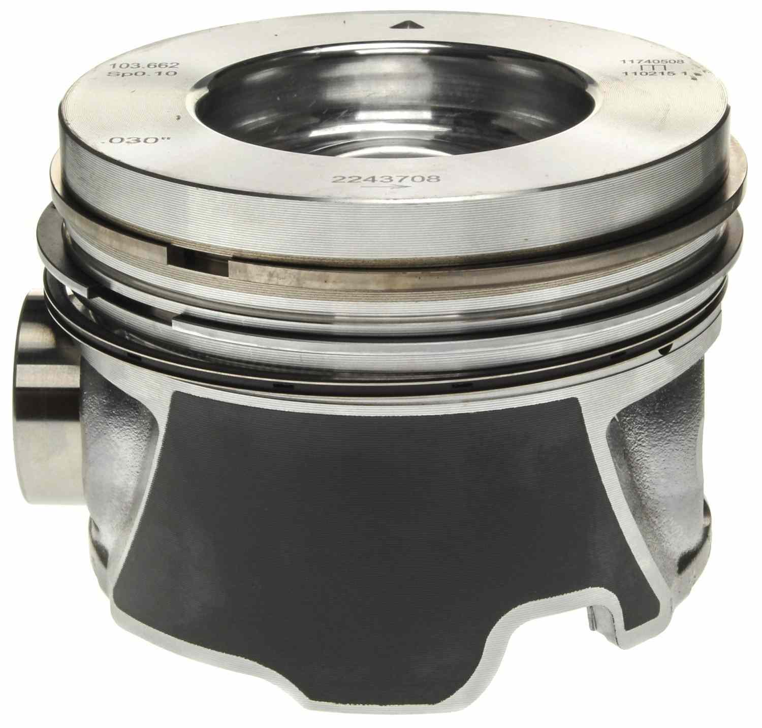 Mahle OE GM 6.6L Duramax 06-09 LMM LBZ Vin 26D .030 Right Bank Only Piston With Rings Set (Set of 4) 2243708WR030