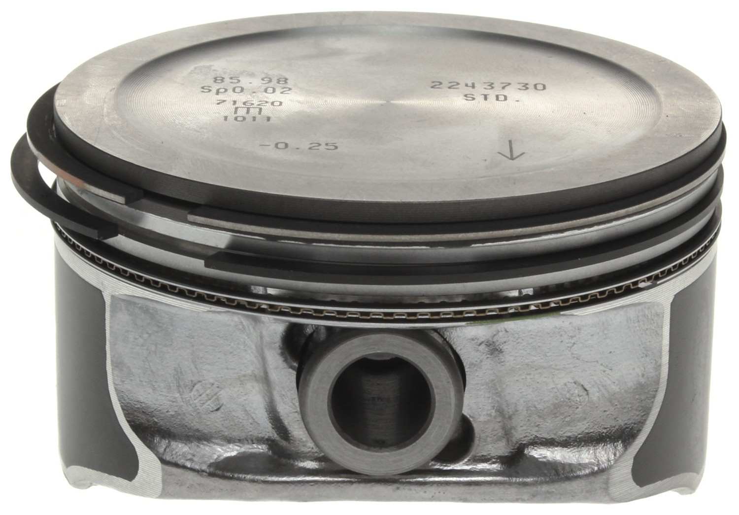 Mahle OE GM 2.2L ECOTEC 02-07 Coated Skirts Piston With Rings Set (Set of 4) 2243730WR