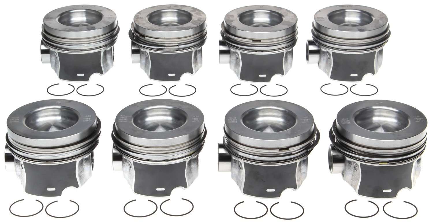 Mahle OE 10-16 GMC 6.6L Duramax 0.50mm w/ Rings (Set of 8) 2243935WR050MM