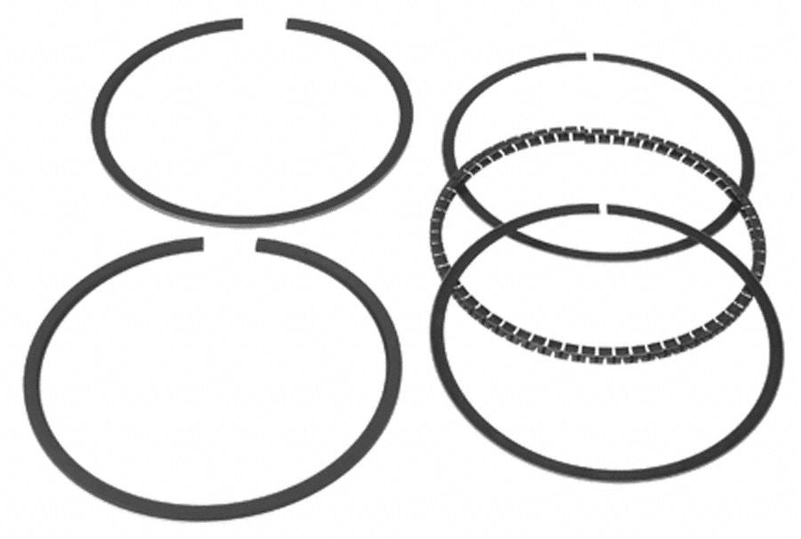 Mahle Rings GMC Pass 350R 5.7L Olds. Eng 1968-80 Plain Ring Set 50847CP