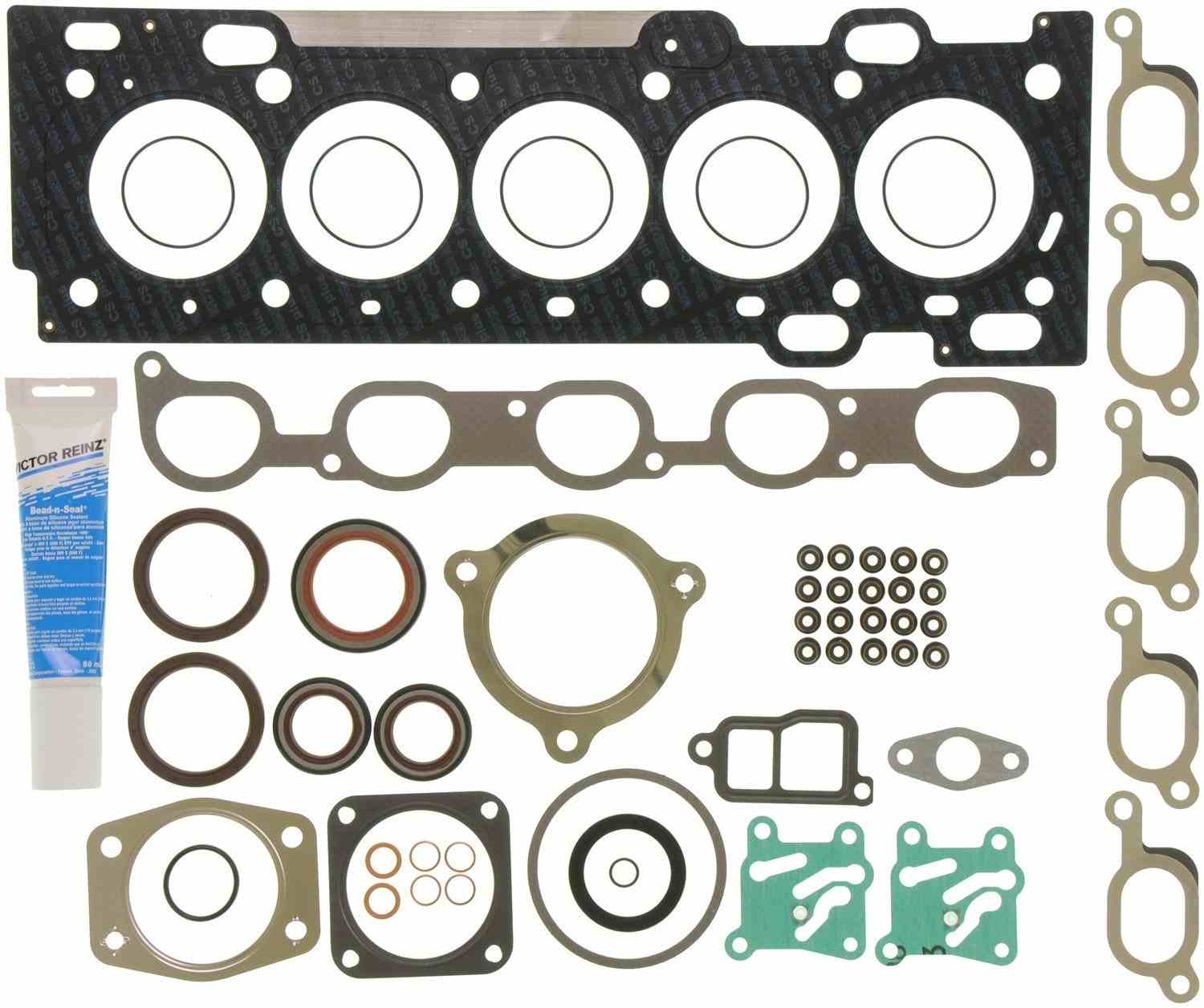 mahle engine cylinder head gasket set  frsport hs54546