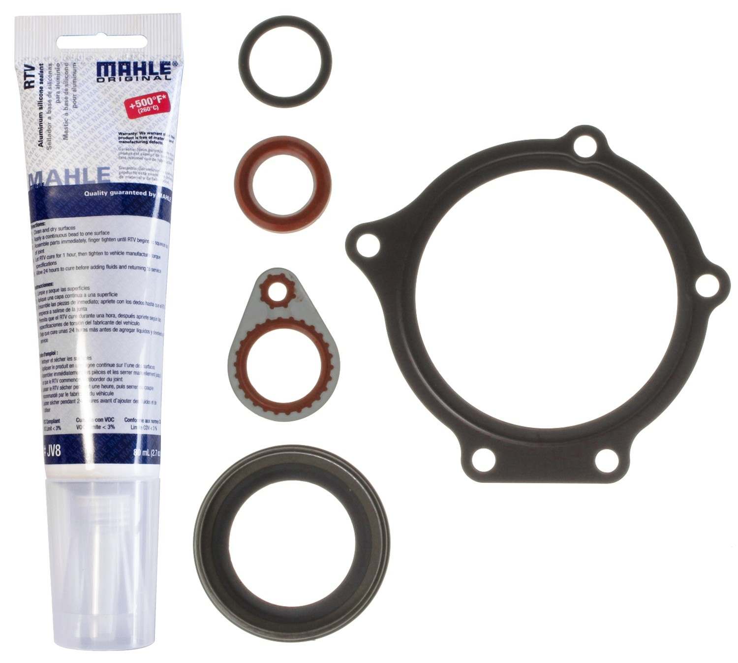 mahle engine timing cover gasket set  frsport jv5077