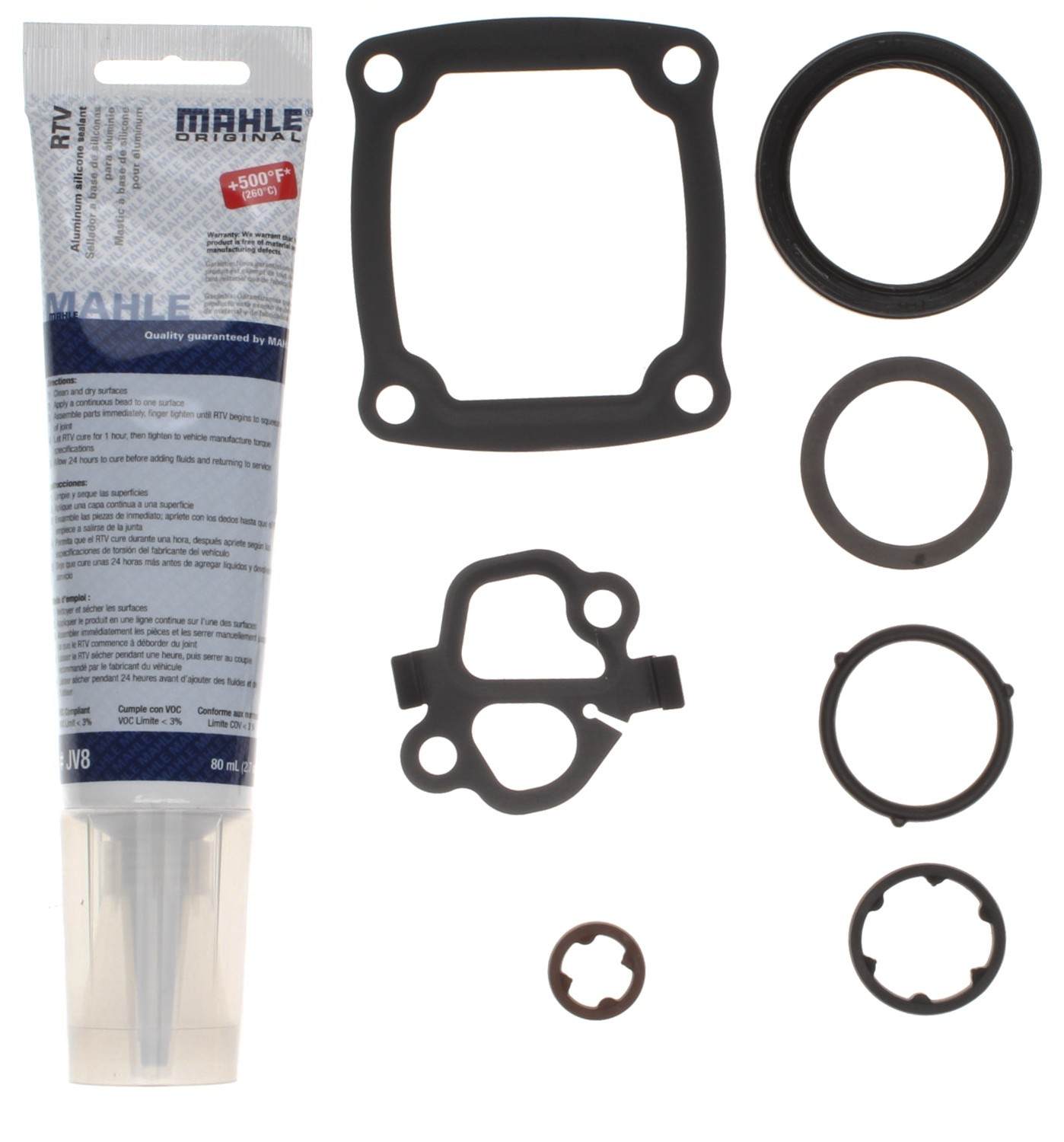 mahle engine timing cover gasket set  frsport jv5185