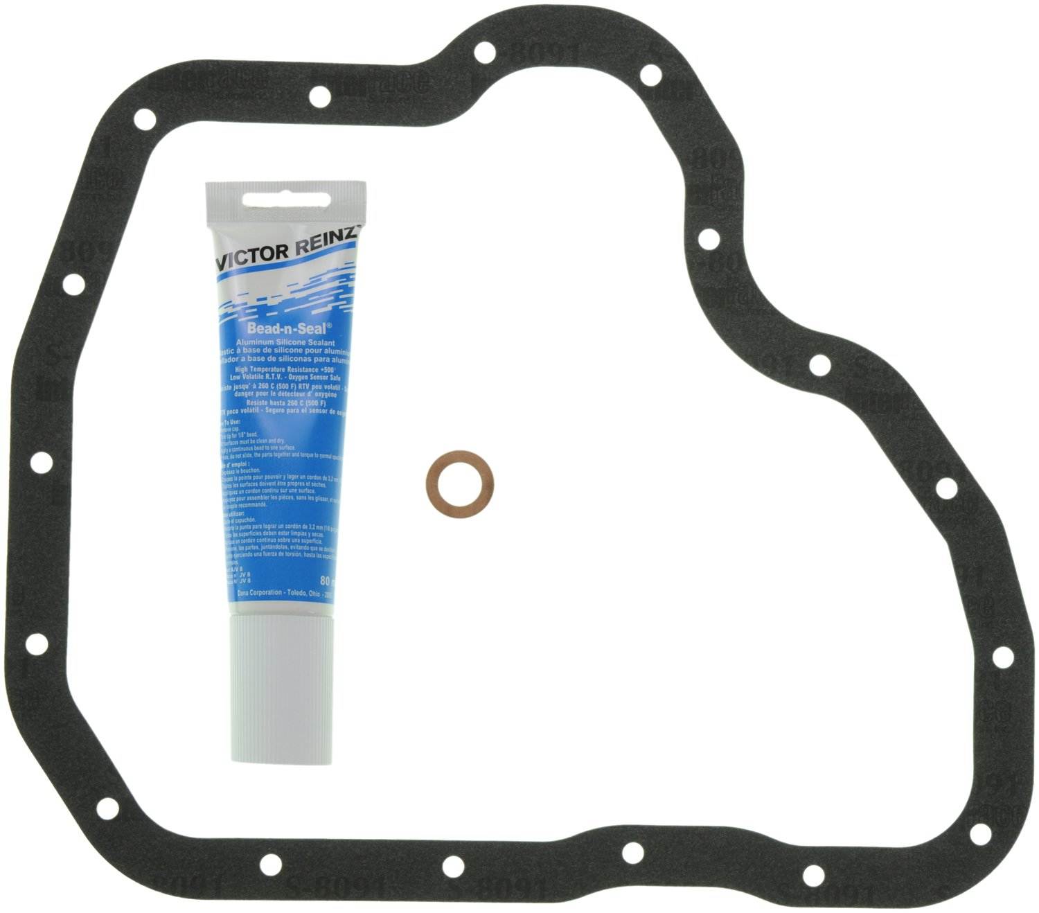 MAHLE Engine Oil Pan Gasket Set  top view frsport OS32284