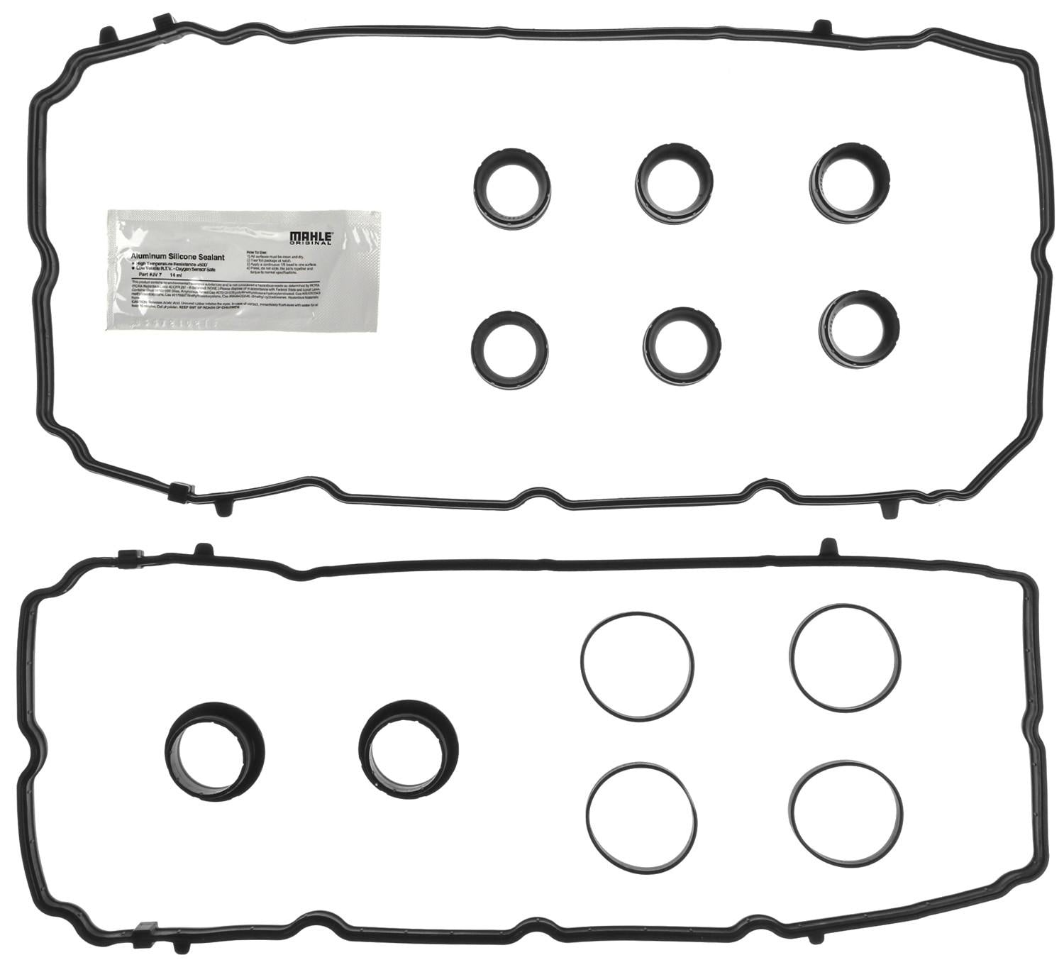 MAHLE Engine Valve Cover Gasket Set  top view frsport VS50657