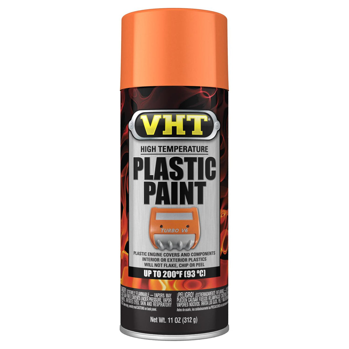 VHT High Temperture Plastic Paint Gloss Orange 11oz. VHTSP823