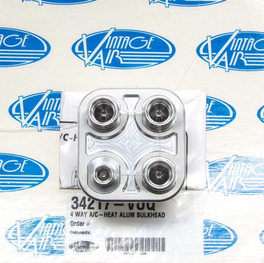 Vintage Air 4 Way A/C Bulkhead (6-10 Male O-Ring) VIN34217-VUQ