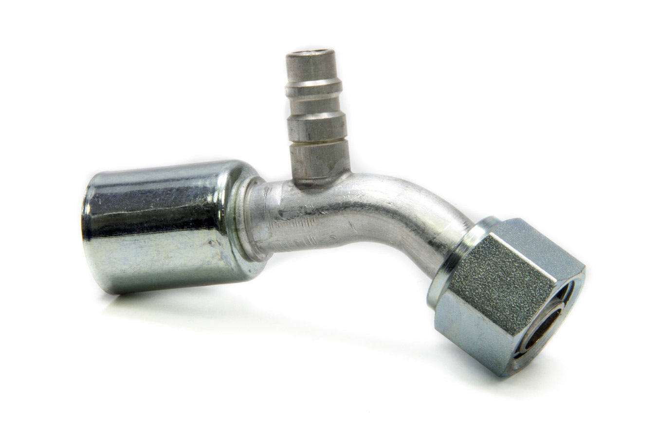 Vintage Air #10 45 Degree Barb O-Ring Fitting w/Port VIN35523-VUG