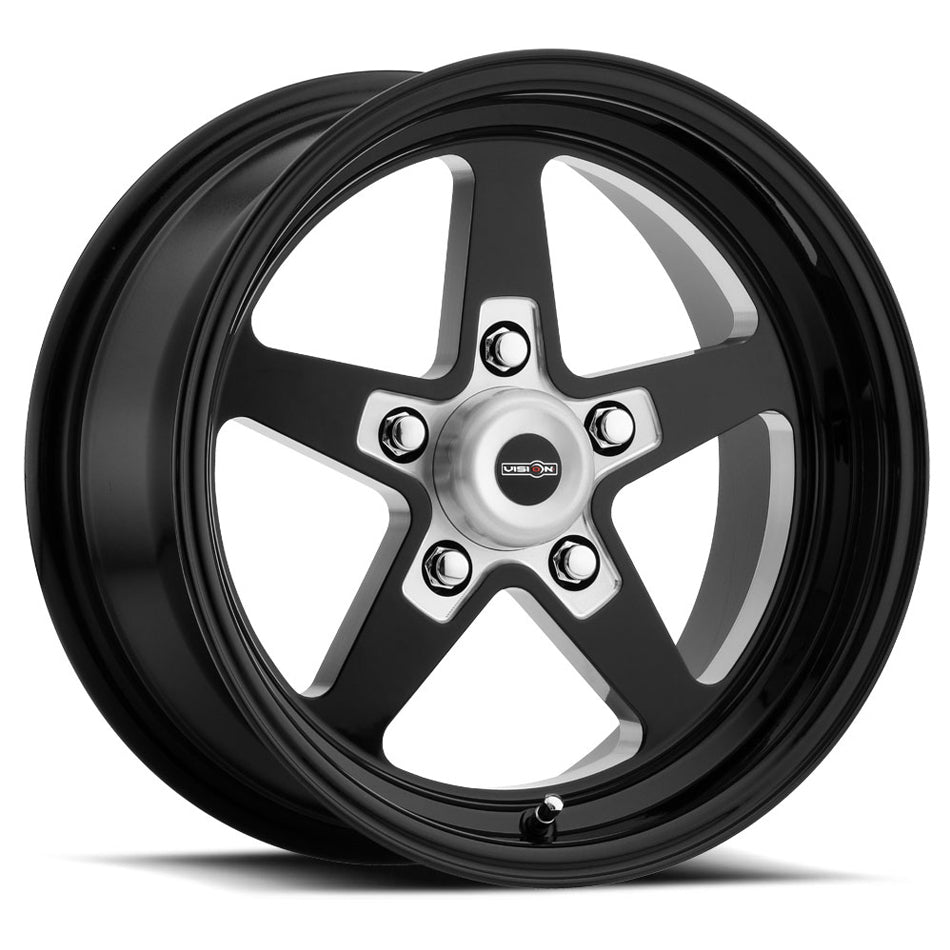 Vision Wheel Wheel 15X4 5-120.65/4.75 Gloss Black Vision SSR VIS571-5461B-19