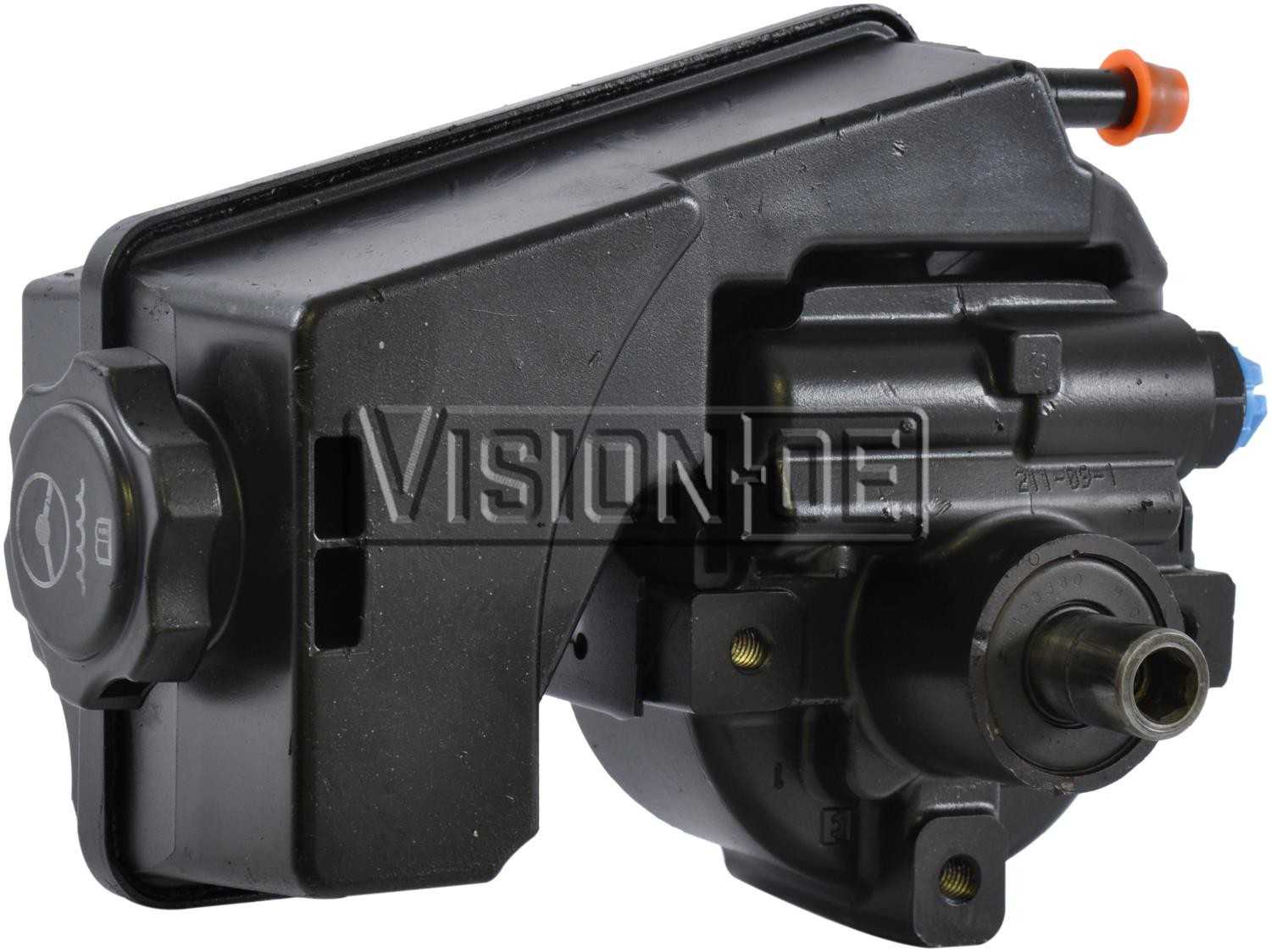 BBB Industries Remanufactured Power Steering Pump  top view frsport 734-0154