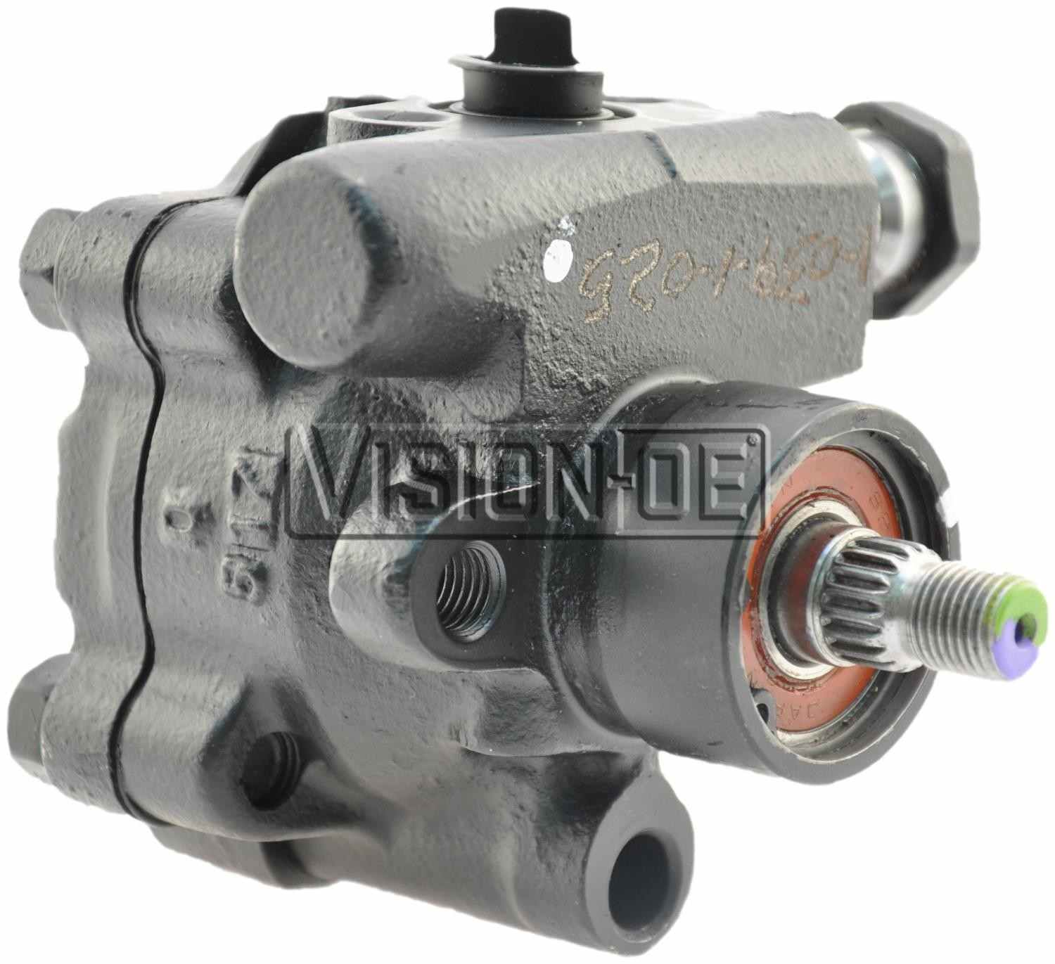 Vision OE Remanufactured Power Steering Pump  top view frsport 990-0444