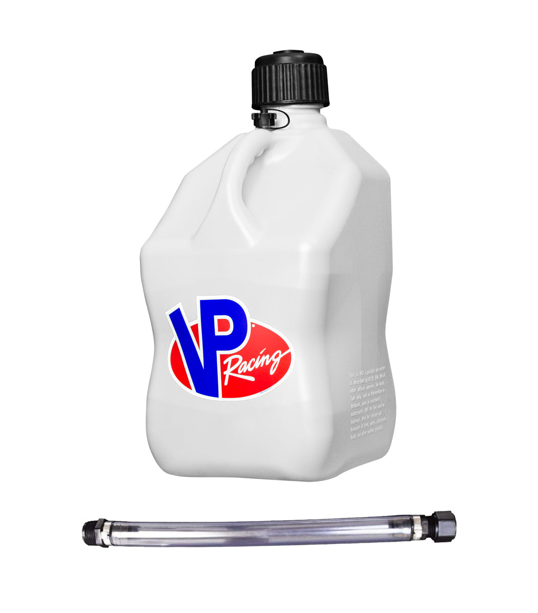 VP Racing Motorsports Jug 5.5 Gal White Square w/Hose VPF3520-CA